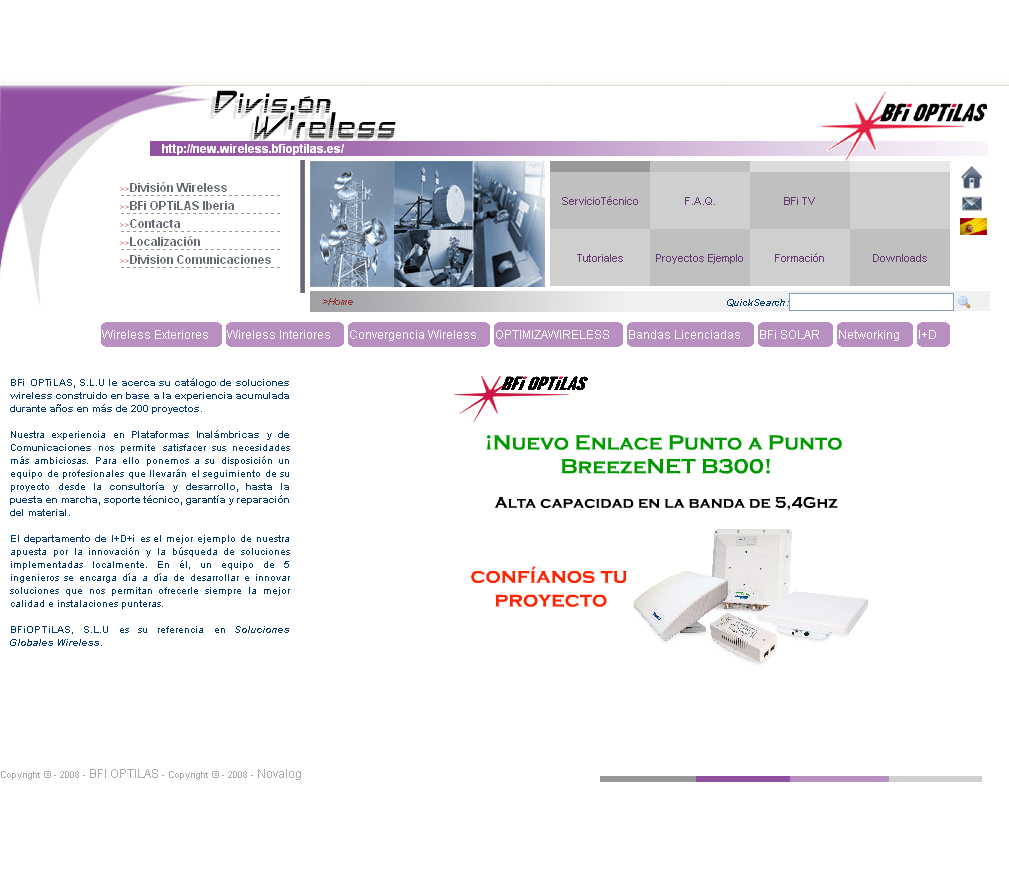 <p>Wireless</p>

<p>Groupe BFI Optilas</p>